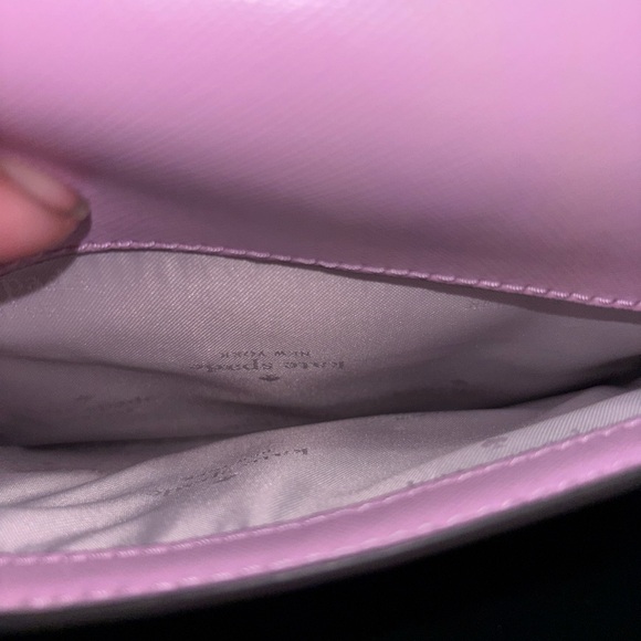 kate spade Carson Light Pink Leather Crossbody with Gold Chain - Picture 7 of 10